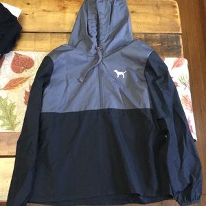 Black and gray quarter zip jacked